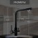Kitchen mixer Zein Z1303, one -rod, with output for drinking water, brass, black