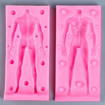 Silicone form "Men's Figure", product size 18.2 × 5.5 cm-1