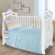 Bed Belieu Adel Kids Rabbitsa, size 107x140, 107x140, 40x60cm, Poplin 110g/m, cotton 100%
