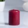 Candle - Aromatic "Cherry" cylinder, 4x5 cm, 7 hours, 50 g, burgundy