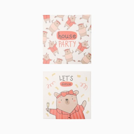 Set of Gift Ethel "New Year: House Party" towel 30x60 cm and accessories-10