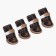 Modnik boots, set 4 pcs, 3 size (4.8 x 3.7 cm), brown