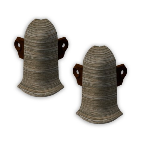 The angle external lexide with fasteners 55mm pine Olivier (2pcs/blister)