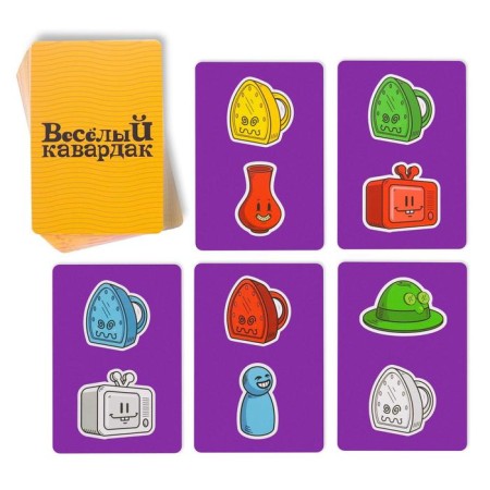 Board game for dexterity "Fun Kavardak", 60 cards, 4+-2