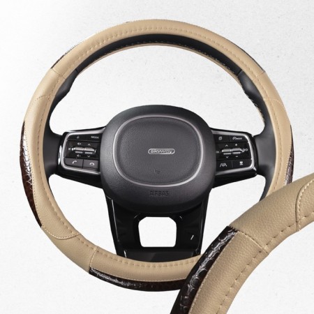SkyWay Luxury-4 scrap braid, beige, eco-leather, s01102380