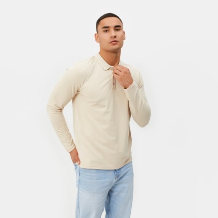 Men's jumper from the peak minku beige color, river 48-3