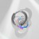 Piercing in the ear "Ring" Saturn, d = 17 mm, rainbow color in silver