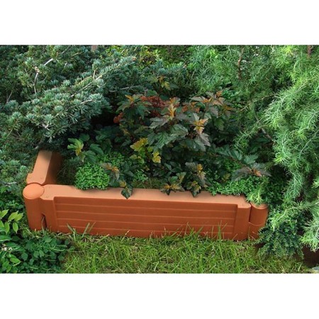 Plastic bed, 55 × 55 × 13 cm, terracotta, "plus"-5