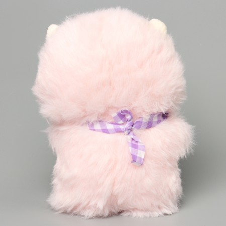 Soft toy "Doll" in a costume suit, 22 cm, pink color-3