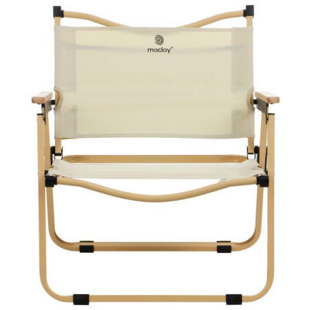 Folding chair, 53 x 47 x 63 cm, up to 120 kg, beige color-5