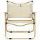 Folding chair, 53 x 47 x 63 cm, up to 120 kg, beige color