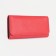 Women's wallet on the button, red color