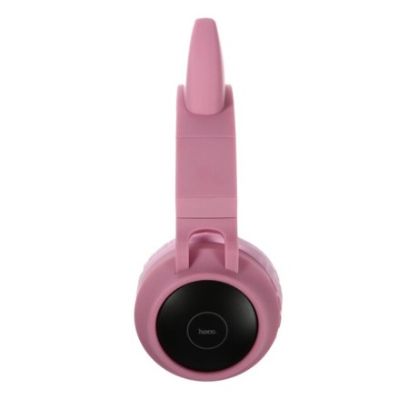 Hoco W27 headphones, wireless, invoices, microphone, BT 5.0, 300 mAh, backlight, pink-3
