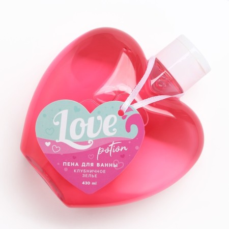 Пена для ванны Love potion, 430 мл, аромат клубничного зелья, ЧИСТОЕ СЧАСТЬЕ-5