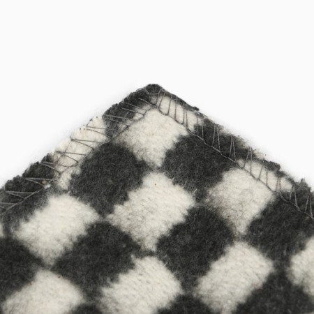 Bayle blanket 100x140cm, gray color, 400g/m, cotton 100%-2