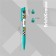 Handle Automatic Erichkrause Colortouch Ornament, Node 0.7 mm, Subtle Letter, Soft Touch case, design with design, blue ink blue
