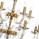 Crystal Crystal Chandelier Glass 15XE14 40W, size 85x85x79-115 cm, bronze color
