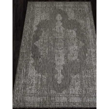 Rectangular carpet Merinos Kair, size 200x290 cm, Gray color-1