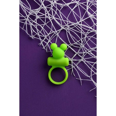 Vibrocolor on the penis Toyfa A-Toys, silicone, green color, d = 3.1 cm-7