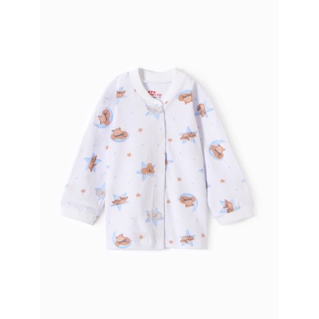 Children's blouse "dream", milk/blue color, height 68 cm