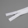 Lightning secret, No. 3, non -income, automatic lock, cotton, 60 cm, white color