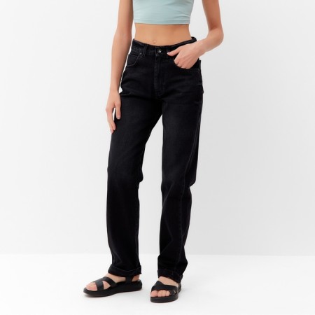 Pants women's jeans minku Selvedge Denim Black color, pr 48-5