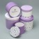 Set of hats 5 in 1, gift packaging, Lavender, 13 x 14 - 19.5 x 22 cm