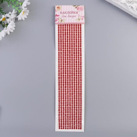 Sticker Plastic Rhinestones "Color Points" MIX 30.5x7.4 cm
