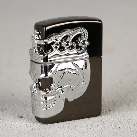 Lighter gasoline "Momento Mori", 5.5 x 3.8 cm.-2
