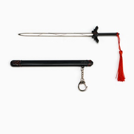Souvenir weapon suspended mini "Genshin Sword", keychain, 20 cm, black-3