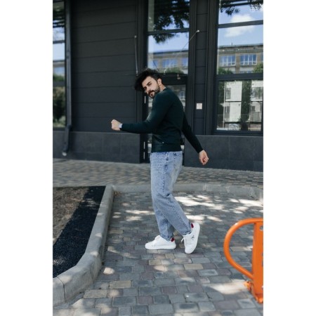 Jumper male ise, size 56, emerald color-12