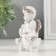 Souvenir Polystone "Cute Angel on a bench with a heart" Coffee wreath 5x5x9 cm