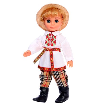 Doll "Boy in a Belarusian suit", 30 cm-3