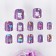 Baby overhead nails "Rainbow Unicorn", 12 pcs, a set with a bracelet and hairpins