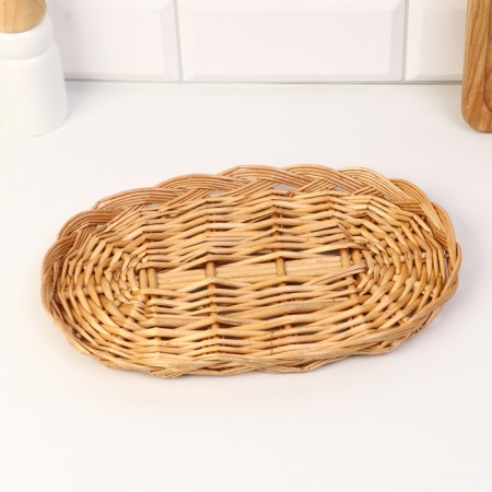 Braged tray, 28 x 18 x 2 cm, vine-1