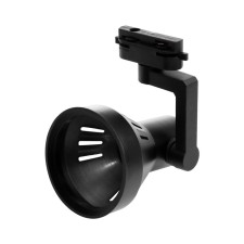 Track lamp under the lamp E27, 50 watts, black body