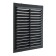 Ventilation grate "Vento" 1313V, 130x130 mm, with a grid, inexhaustible, graphite