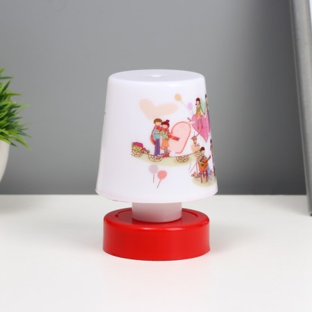 Night "Lovers" LED from batteries 3HAAA 7.5x7.5x11 cm Risalux-1