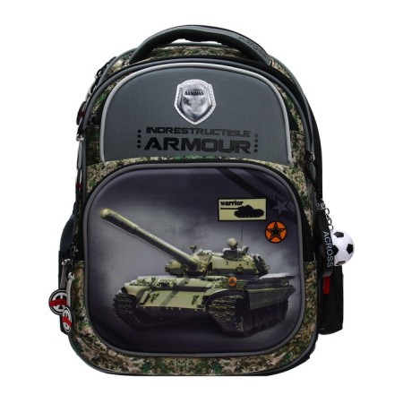 Frame backpack 35 x 28 x 15 cm, Across 178, filling: bag, pencil case, camouflage ACR22-178-4-2