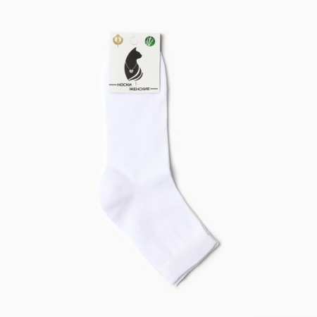 Women's socks, white color, size 23-25-2
