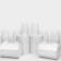 Set of glass glasses "Giselle", 450 ml, 6 pcs
