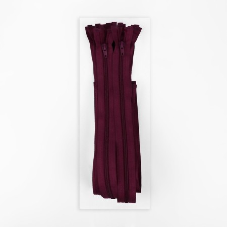 Lightning "Spiral", No. 5, detachable, automatic lock, 50 cm, cherry color-2
