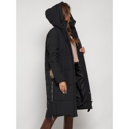 Coat insulated winter female, size 52, black color-31