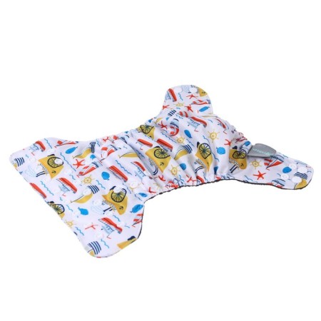 Panties-scammer, reusable, carbon-bamboo fabric, “boats”, from 0-12 months.-5