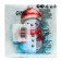 New Year's napkins of my paper selection "Snowman" 1 layer, 24x24 cm, 50 pcs