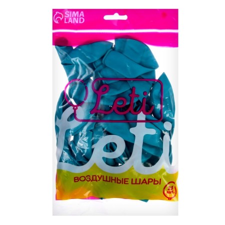 Shar Latex 12 ", pastel, set 25 pcs., Sea blue color-2