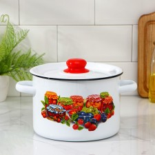 Pan, 4.5 l, induction, mixture mix, white color