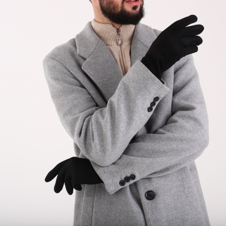 Gloves are male, dimensionless, without insulation, black color-3