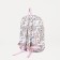 School backpack on lightning from textiles, external pocket, pink color