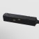 Corner power connector for the track system Technical TRA004CPC-22B, 36.5x1.8x1.8 cm, black color is black